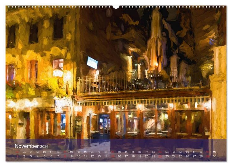 Produktbild: Montreal bei Nacht (Wandkalender 2026 DIN A2 quer), CALVENDO Monatskalender