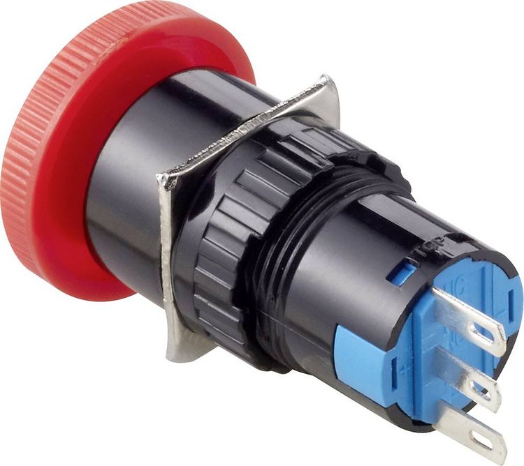 Produktbild: TRU COMPONENTS TC-LAS1-AY-11TS Not-Aus-Schalter 250 V/AC 3 A 1 &Ouml;ffner, 1 Schlie&szlig;er IP40 1 St.