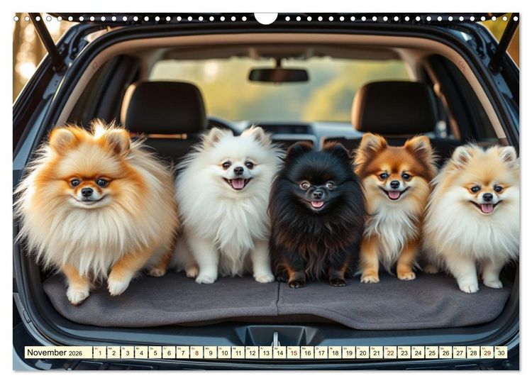 Produktbild: Tausendsassa - Pomeranian (Wandkalender 2026 DIN A3 quer), CALVENDO Monatskalender