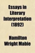 Produktbild: Essays in Literary Interpretation (1892)
