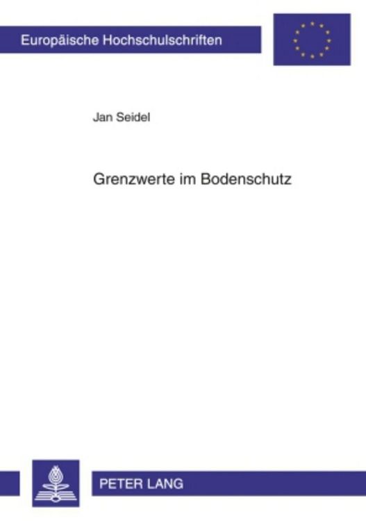 Produktbild: Grenzwerte im Bodenschutz