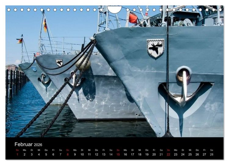 Produktbild: Marinest&uuml;tzpunkt Kiel (Wandkalender 2026 DIN A4 quer), CALVENDO Monatskalender