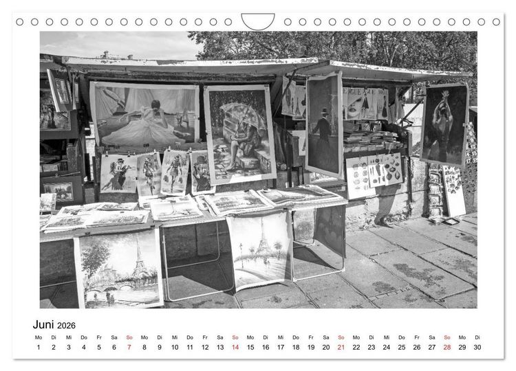 Produktbild: Paris vive la m&eacute;tropole (Wandkalender 2026 DIN A4 quer), CALVENDO Monatskalender