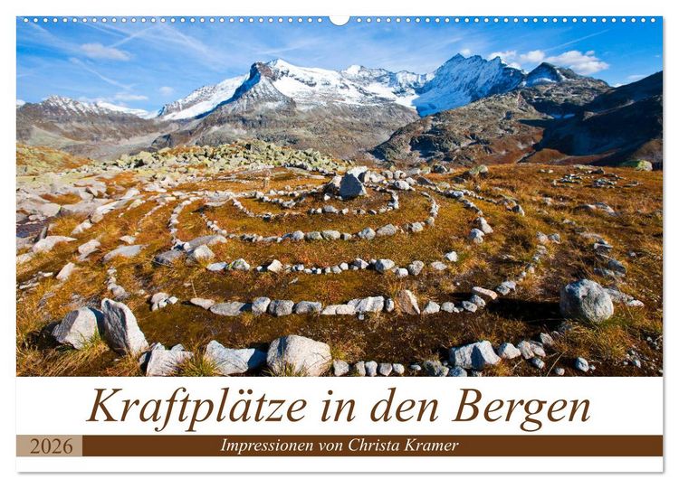 Produktbild: Kraftpl&auml;tze in den Bergen (Wandkalender 2026 DIN A2 quer), CALVENDO Monatskalender