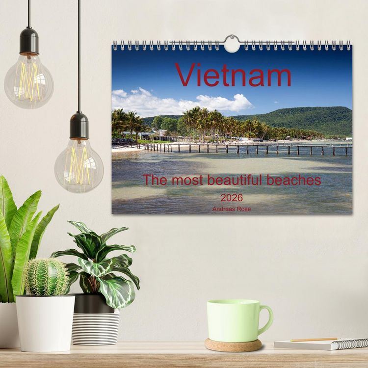 Produktbild: Vietnam`s most beautiful beaches (Wall Calendar 2026 DIN A4 landscape), CALVENDO 12 Month Wall Calendar