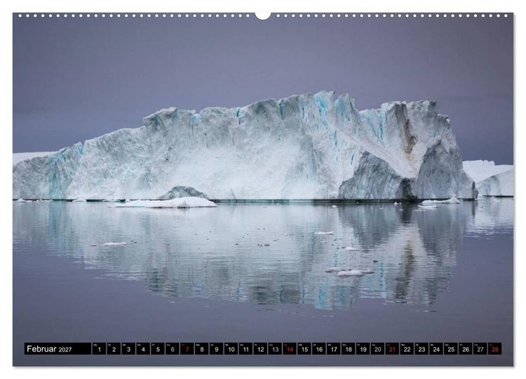Produktbild: Ilulissat Eisfjord, Gr&ouml;nland. EIS - FORM UND LICHT (Wandkalender 2027 DIN A2 quer), CALVENDO Monatskalender