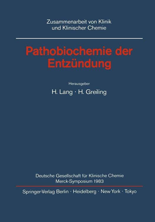 Produktbild: Pathobiochemie der Entz&uuml;ndung