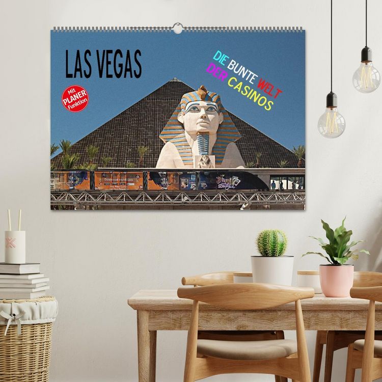 Produktbild: Las Vegas - Die bunte Welt der Casinos (Wandkalender 2026 DIN A2 quer), CALVENDO Monatskalender