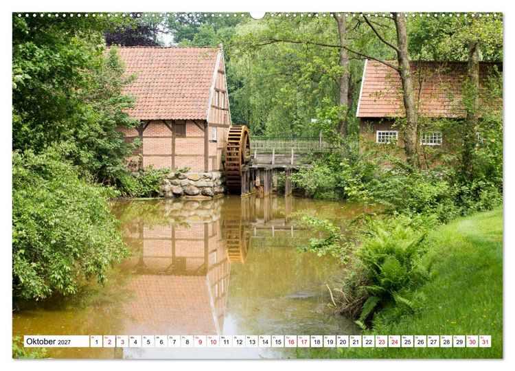 Produktbild: Radland Deutschland - Niedersachsen (hochwertiger Premium Wandkalender 2027 DIN A2 quer), Kunstdruck in Hochglanz