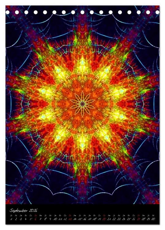Produktbild: Mandala - Esoterik & Meditation (Tischkalender 2026 DIN A5 hoch), CALVENDO Monatskalender