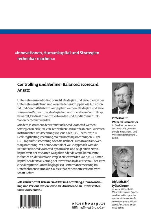 Produktbild: Controlling und Berliner Balanced Scorecard Ansatz
