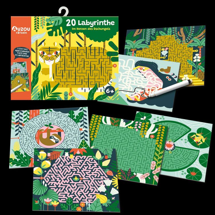Produktbild: Auzou 20 Labyrinthe im Herzen des Dschungels