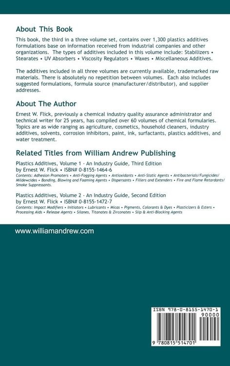 Produktbild: Plastics Additives, Volume 3
