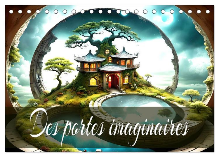 Produktbild: Des Portes imaginaires (Calendrier de bureau 2026 DIN A5 vertical), CALVENDO calendrier mensuel