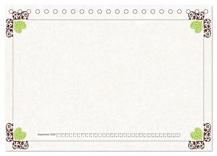 Produktbild: Bastelkalender Nostalgie-Rahmen 2026 (Tischkalender 2026 DIN A5 quer), CALVENDO Monatskalender