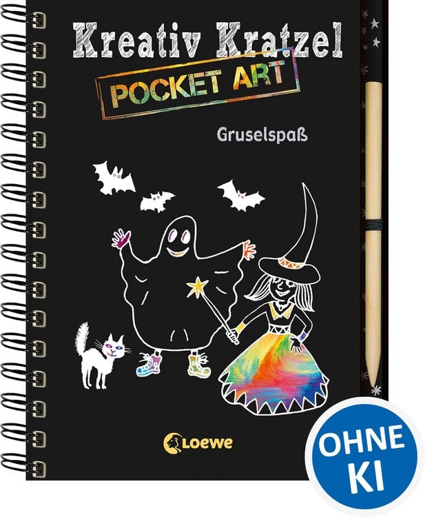 Produktbild: Kreativ-Kratzel Pocket Art: Gruselspa&szlig;