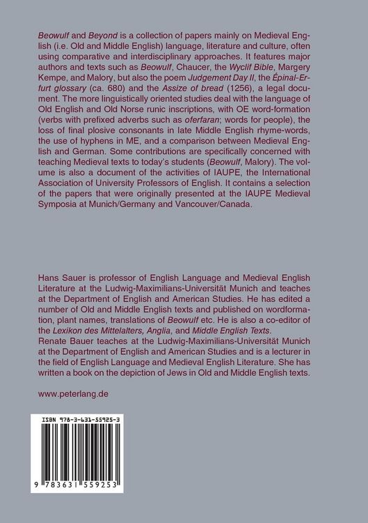 Produktbild: &laquo;Beowulf&raquo; and Beyond