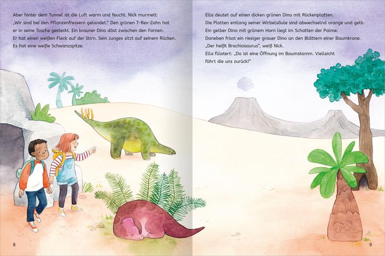 Produktbild: Mit Stickern Lesen lernen &ndash; Abenteuer im Dino-Park