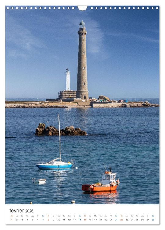 Produktbild: Phares du Finist&egrave;re (Calendrier mural 2026 DIN A3 horizontal), CALVENDO calendrier mensuel