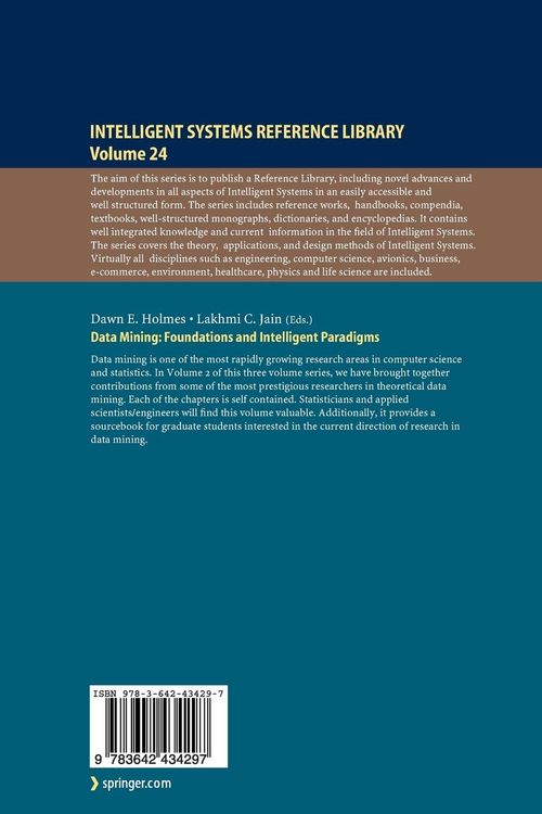 Produktbild: Data Mining: Foundations and Intelligent Paradigms