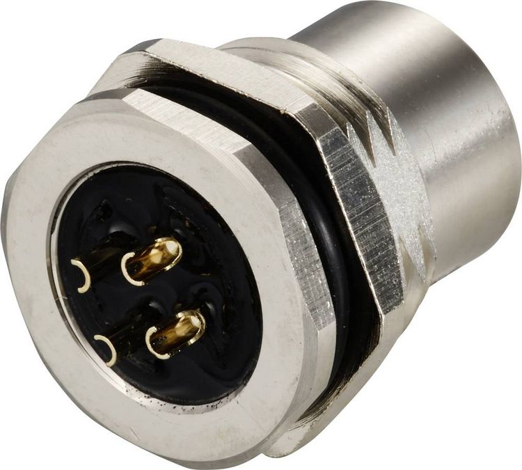 Produktbild: TRU COMPONENTS TC-12833052 Sensor/Aktor Einbaubuchse M12 Buchse, Einbau Polzahl Sensoren: 4 1 St.