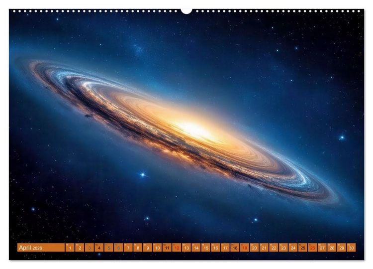 Produktbild: Gammablitze im Universum (Wandkalender 2026 DIN A2 quer), CALVENDO Monatskalender
