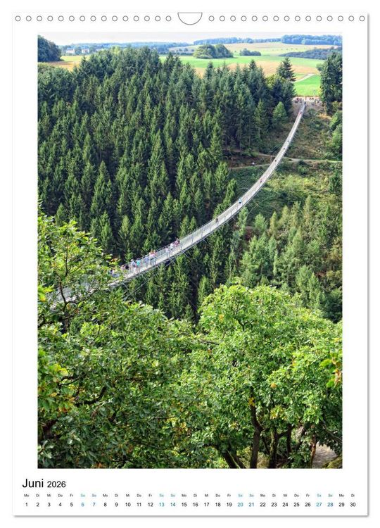 Produktbild: Natur genie&szlig;en - Hunsr&uuml;ck, Mosel und Eifel (Wandkalender 2026 DIN A3 hoch), CALVENDO Monatskalender