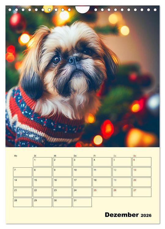 Produktbild: Shih Tzu Alarm. Gl&uuml;ckliche Wuschelk&ouml;pfe (Wandkalender 2026 DIN A4 hoch), CALVENDO Monatskalender