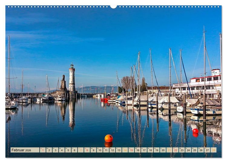 Produktbild: Sch&ouml;ne H&auml;fen in Deutschland von Greetsiel bis Lindau (Wandkalender 2026 DIN A2 quer), CALVENDO Monatskalender