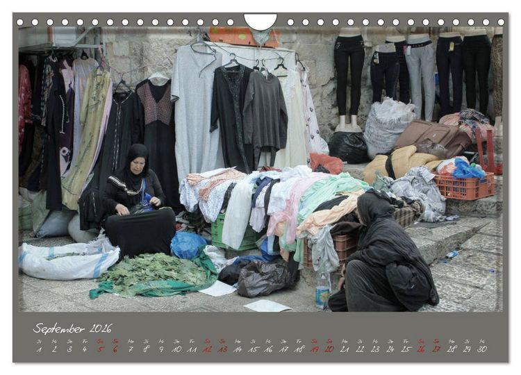 Produktbild: Unterwegs in Jerusalem (Wandkalender 2026 DIN A4 quer), CALVENDO Monatskalender