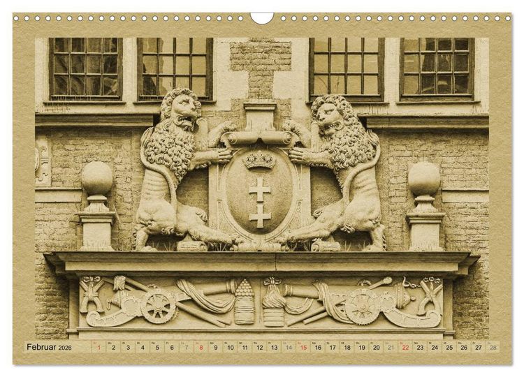 Produktbild: Danzig &ndash; Ein Kalender im Zeitungsstil (Wandkalender 2026 DIN A3 quer), CALVENDO Monatskalender