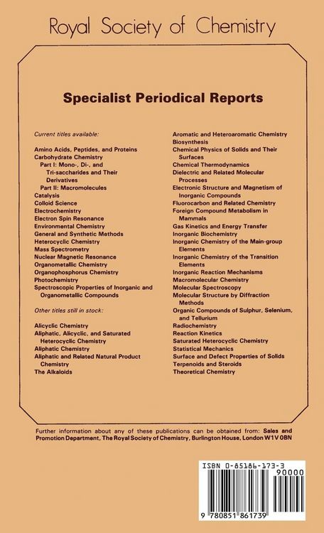Produktbild: Spectroscopic Properties of Inorganic and Organometallic Compounds