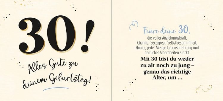 Produktbild: 30 - Genau das richtige Alter, um ...