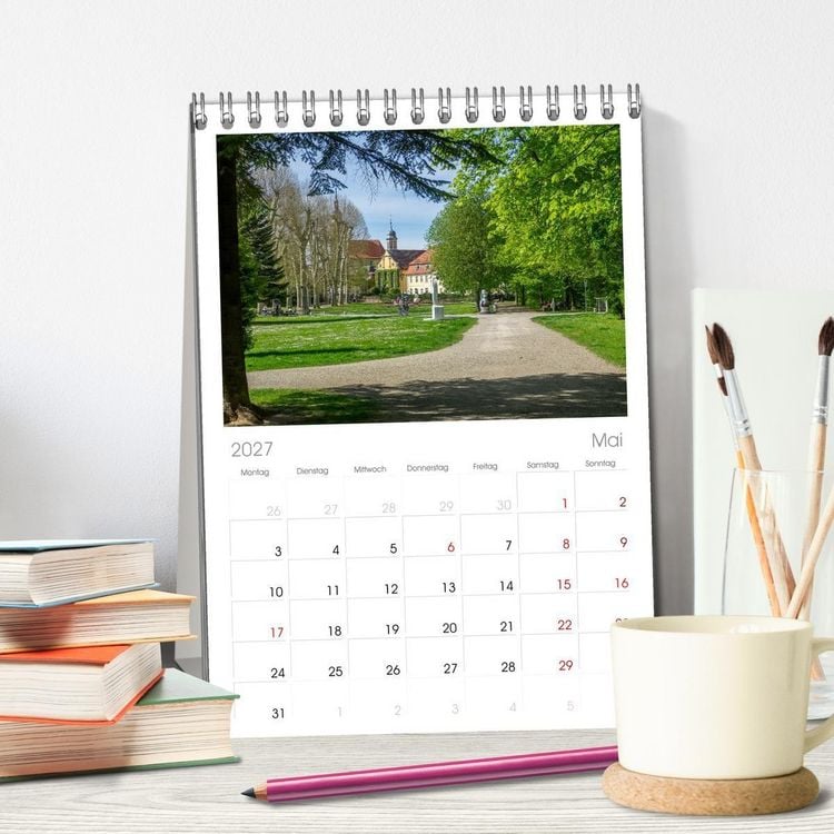 Produktbild: Tischplaner 2027 - Sch&ouml;ner Kraichgau (A5 Tischkalender zum Aufstellen) CALVENDO