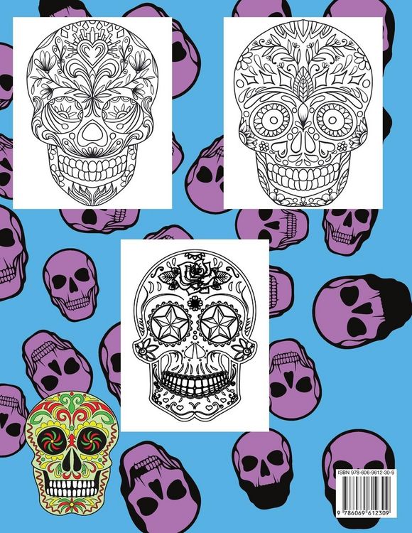 Produktbild: Sugar Skull Coloring Book for Grown-Ups