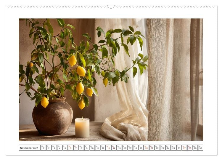 Produktbild: Mediterrane Zitronentr&auml;ume (hochwertiger Premium Wandkalender 2027 DIN A2 quer), Kunstdruck in Hochglanz