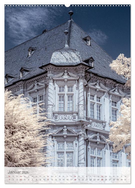 Produktbild: MAINZ IN INFRAROT (hochwertiger Premium Wandkalender 2026 DIN A2 hoch), Kunstdruck in Hochglanz