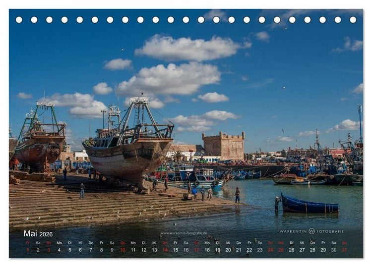 Produktbild: Marokko Maritim (Tischkalender 2026 DIN A5 quer), CALVENDO Monatskalender