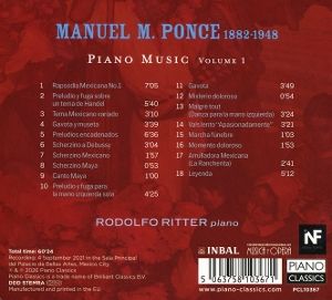 Produktbild: Ritter, R: Michael Ponce: Piano Music Vol.1