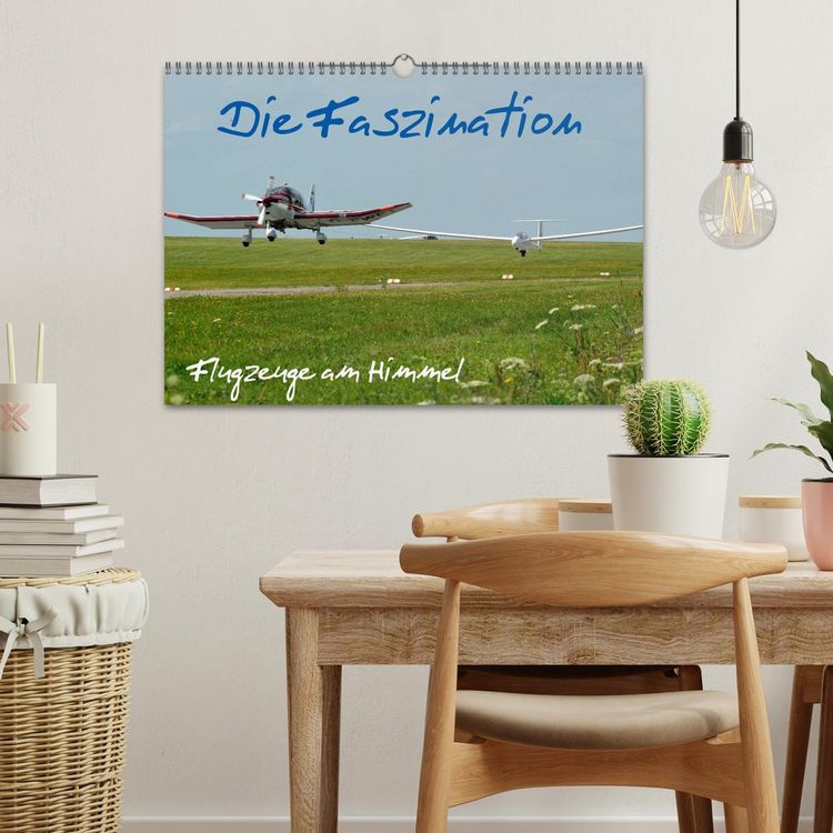 Produktbild: Die Faszination. Flugzeuge am Himmel (Wandkalender 2026 DIN A3 quer), CALVENDO Monatskalender