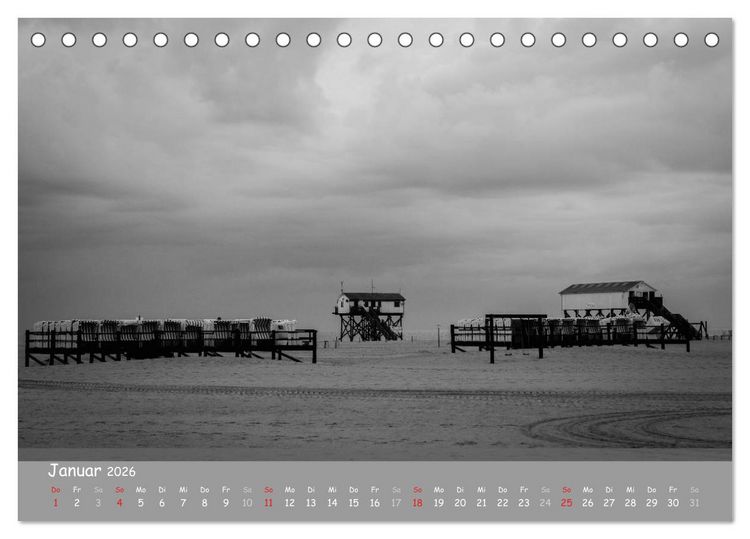 Produktbild: Mein St.Peter-Ording (Tischkalender 2026 DIN A5 quer), CALVENDO Monatskalender