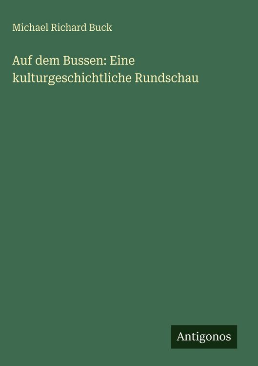 Produktbild: Auf dem Bussen: Eine kulturgeschichtliche Rundschau