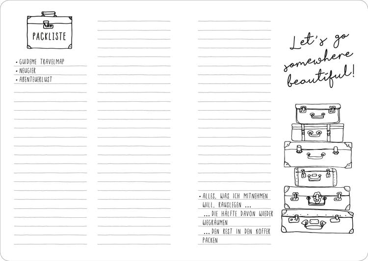 Produktbild: GuideMe Reisetagebuch Travel Diary &bdquo;Illustration&ldquo;