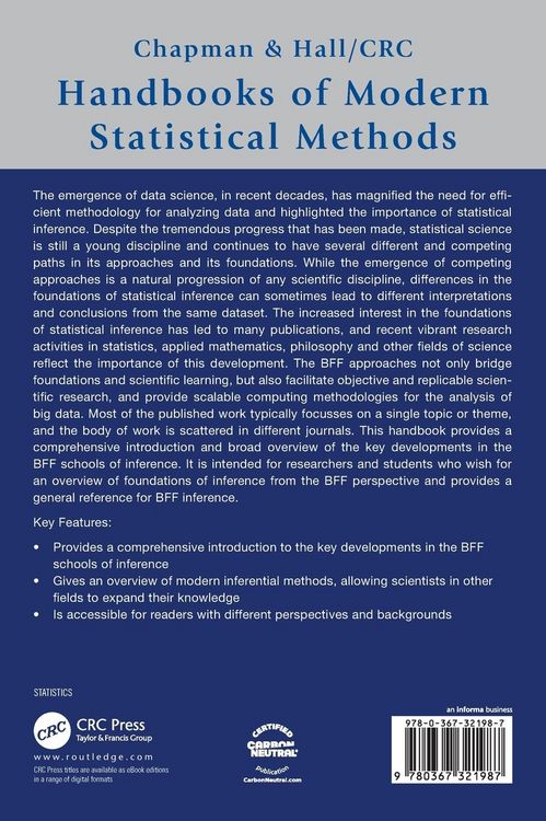 Produktbild: Handbook of Bayesian, Fiducial, and Frequentist Inference