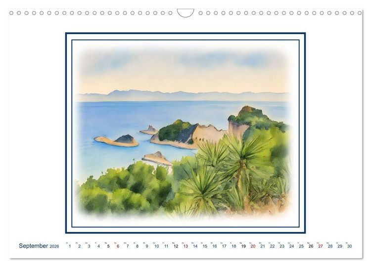 Produktbild: Urlaubsparadies Griechenland (Wandkalender 2026 DIN A3 quer), CALVENDO Monatskalender