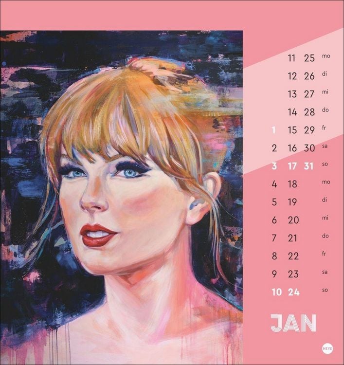 Produktbild: Taylor Postkartenkalender 2027