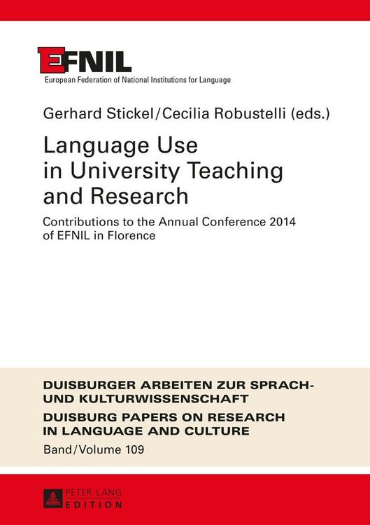 Produktbild: Language Use in University Teaching and Research