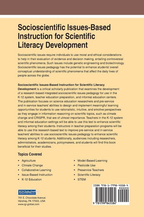 Produktbild: Socioscientific Issues-Based Instruction for Scientific Literacy Development
