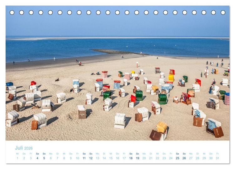 Produktbild: Moin Borkum (Tischkalender 2026 DIN A5 quer), CALVENDO Monatskalender