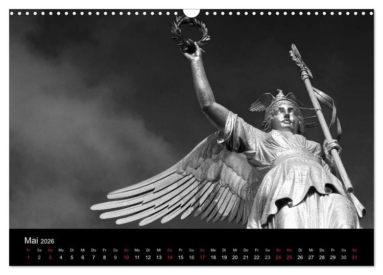 Produktbild: Berlin Monochrome (Wandkalender 2026 DIN A3 quer), CALVENDO Monatskalender
